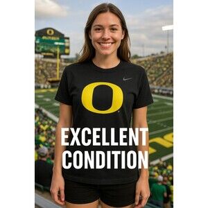 Nike Oregon Ducks “O” Logo T-Shirt Black XL College Football NCAA